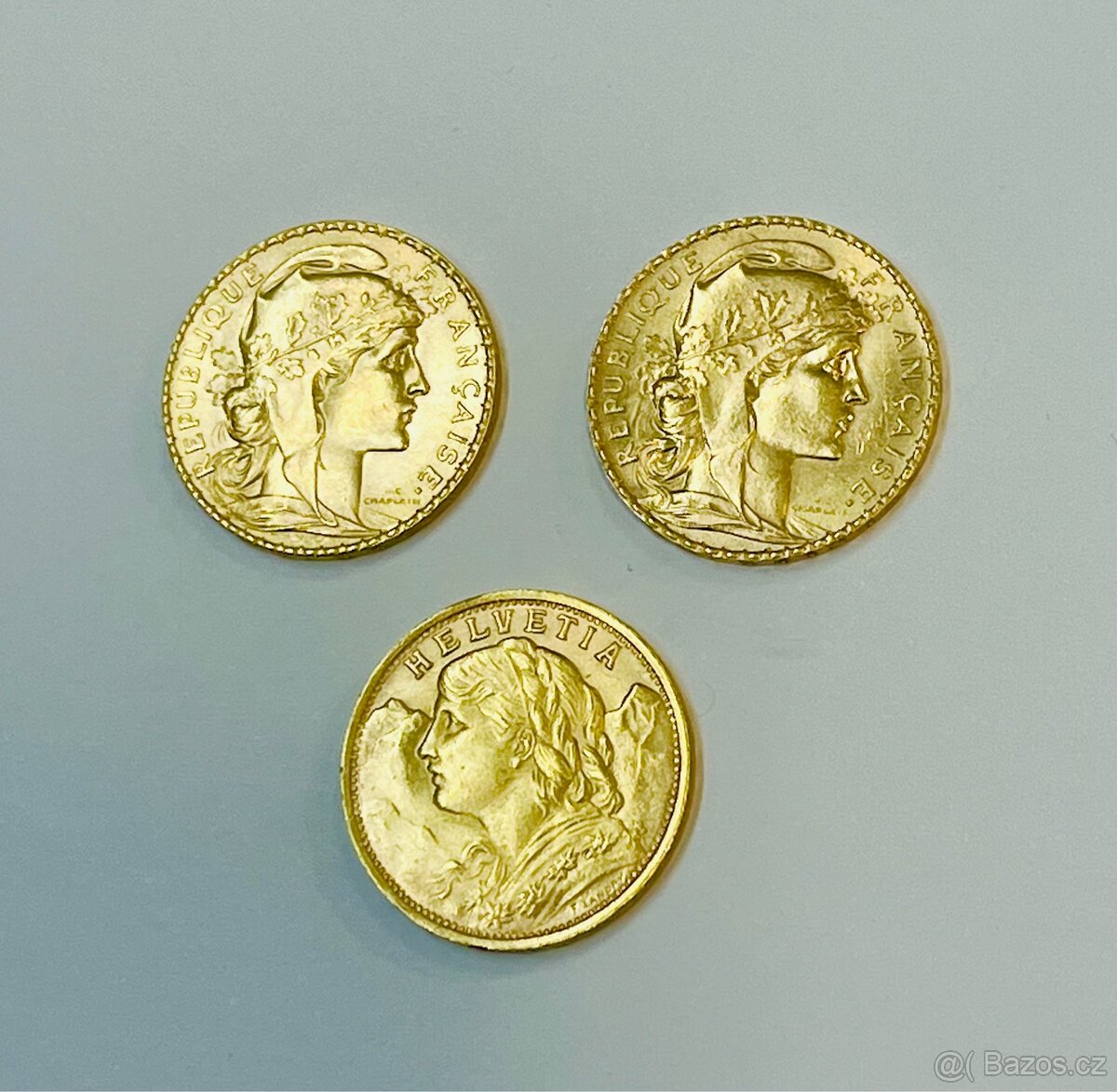 3x zlatá mince - 5
