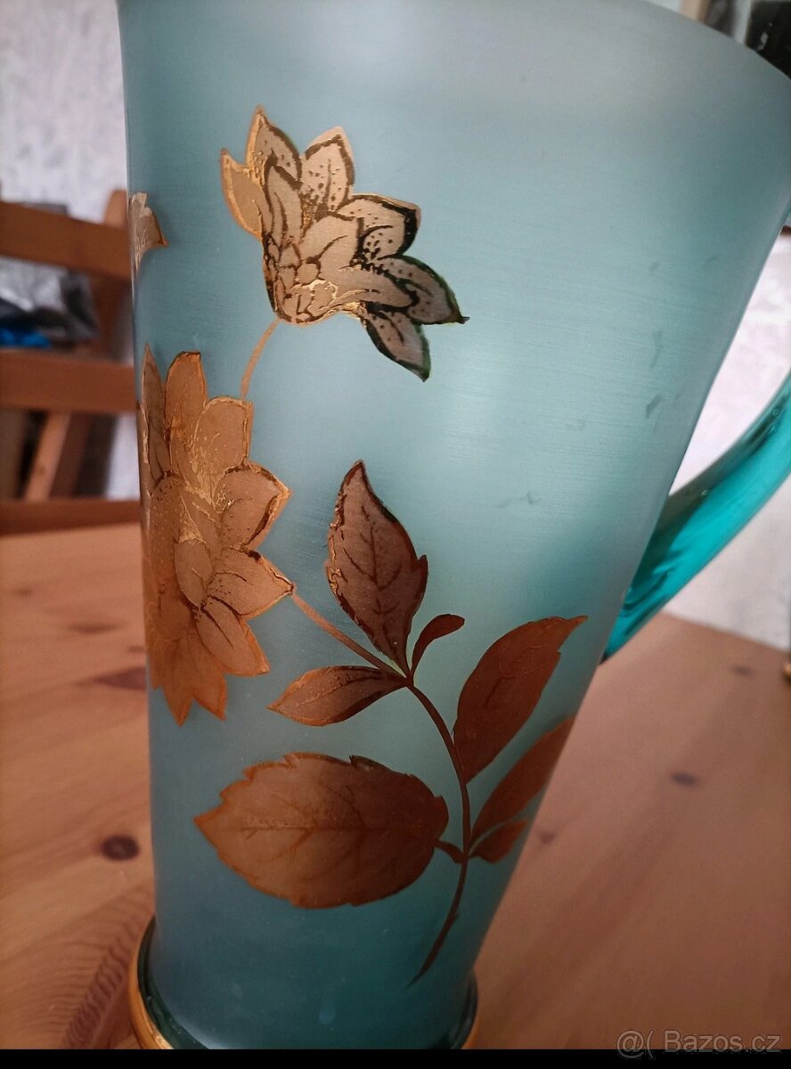 Skleněný servis, džbán, skleničky - 5