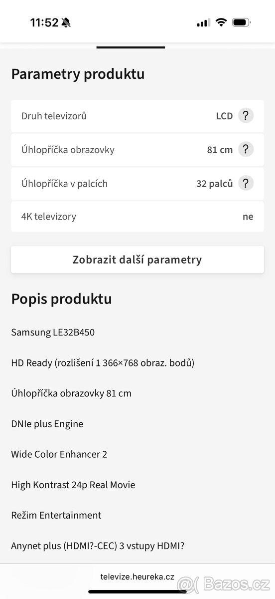 Samsung TV LE32B450 - 5