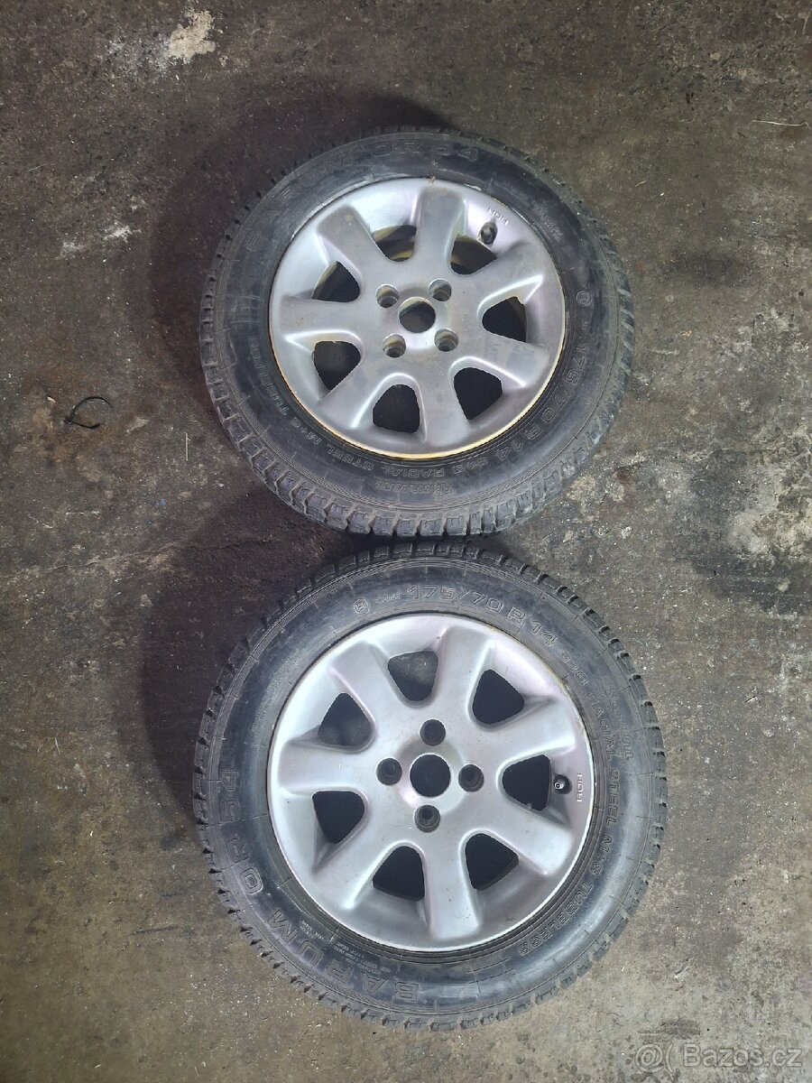 Prodám dvě kola 175/70 R14 4X100 - 5