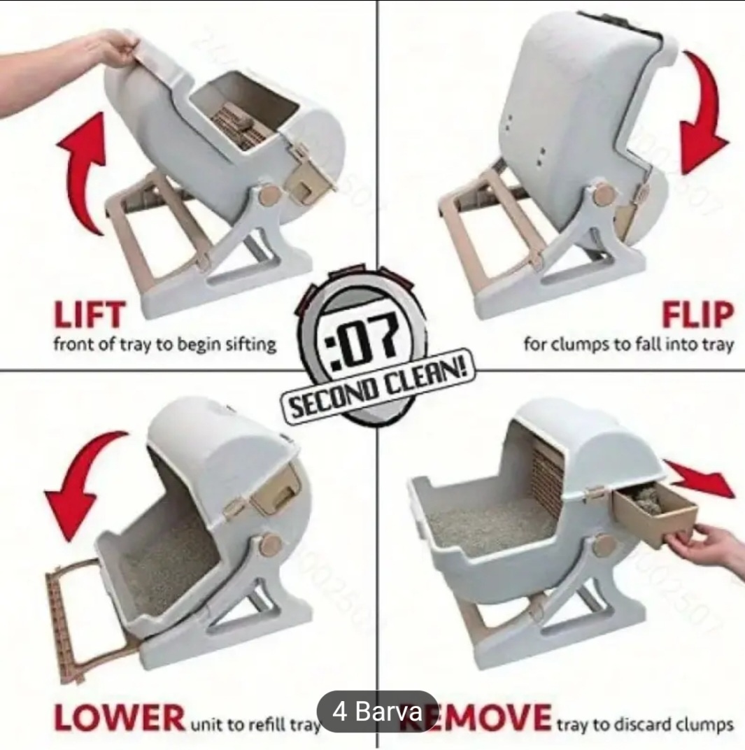 Poloautomatické WC pro kočky - 5