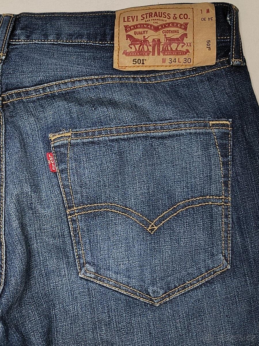 Pánské džíny - LEVIS® 501, vel. 34 x 30 - 5