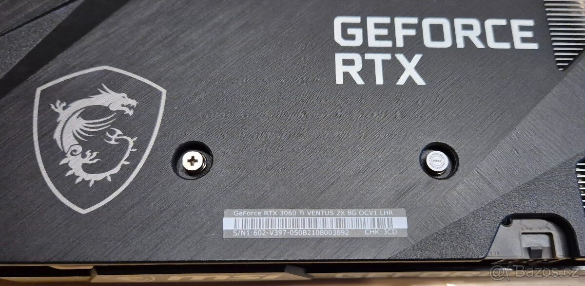 MSI RTX 3060 Ti 8GB GDDR6 LHR - 5