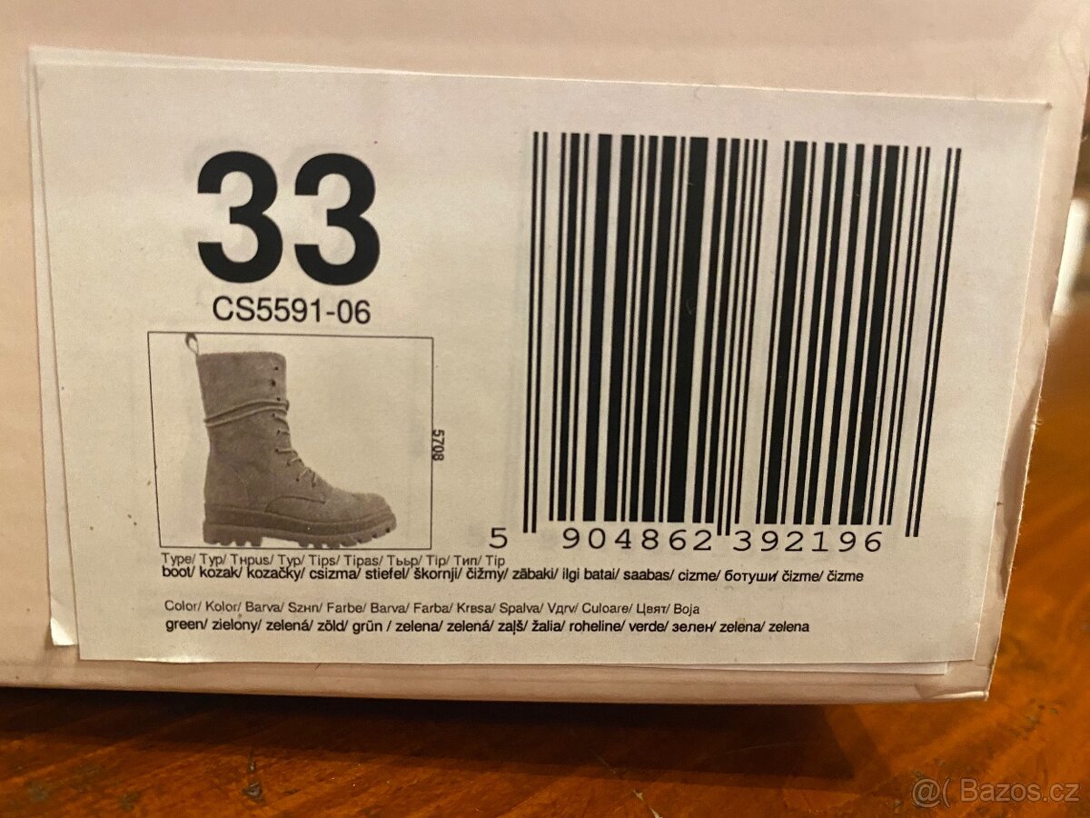 Dívčí kozačky vel. 33 - 5