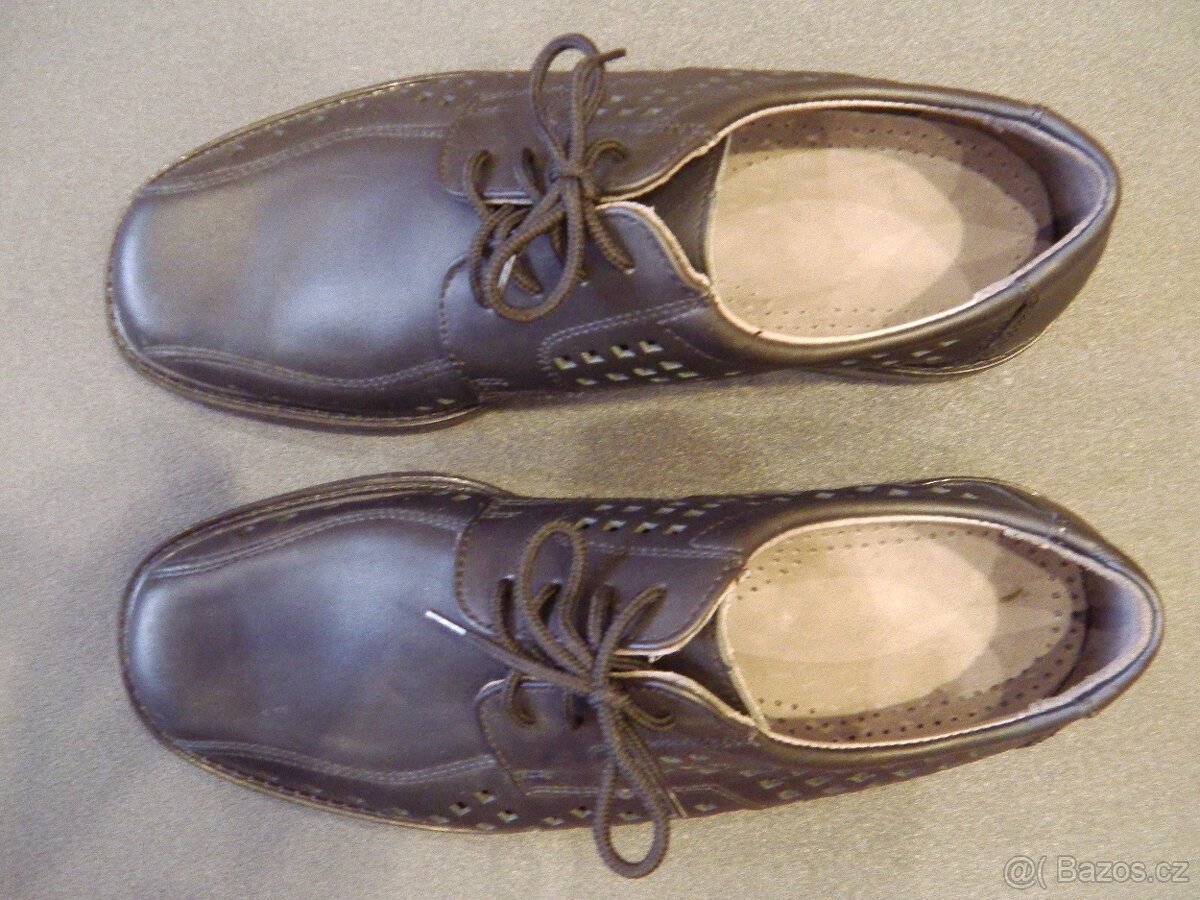 POLICEJNÍ PERFOROVANÉ KOŽENÉ POLOBOTKY - 5