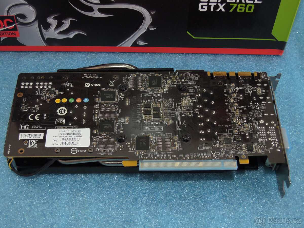 MSI N760 TF 2GD5/OC Gaming perfektní stav - 5