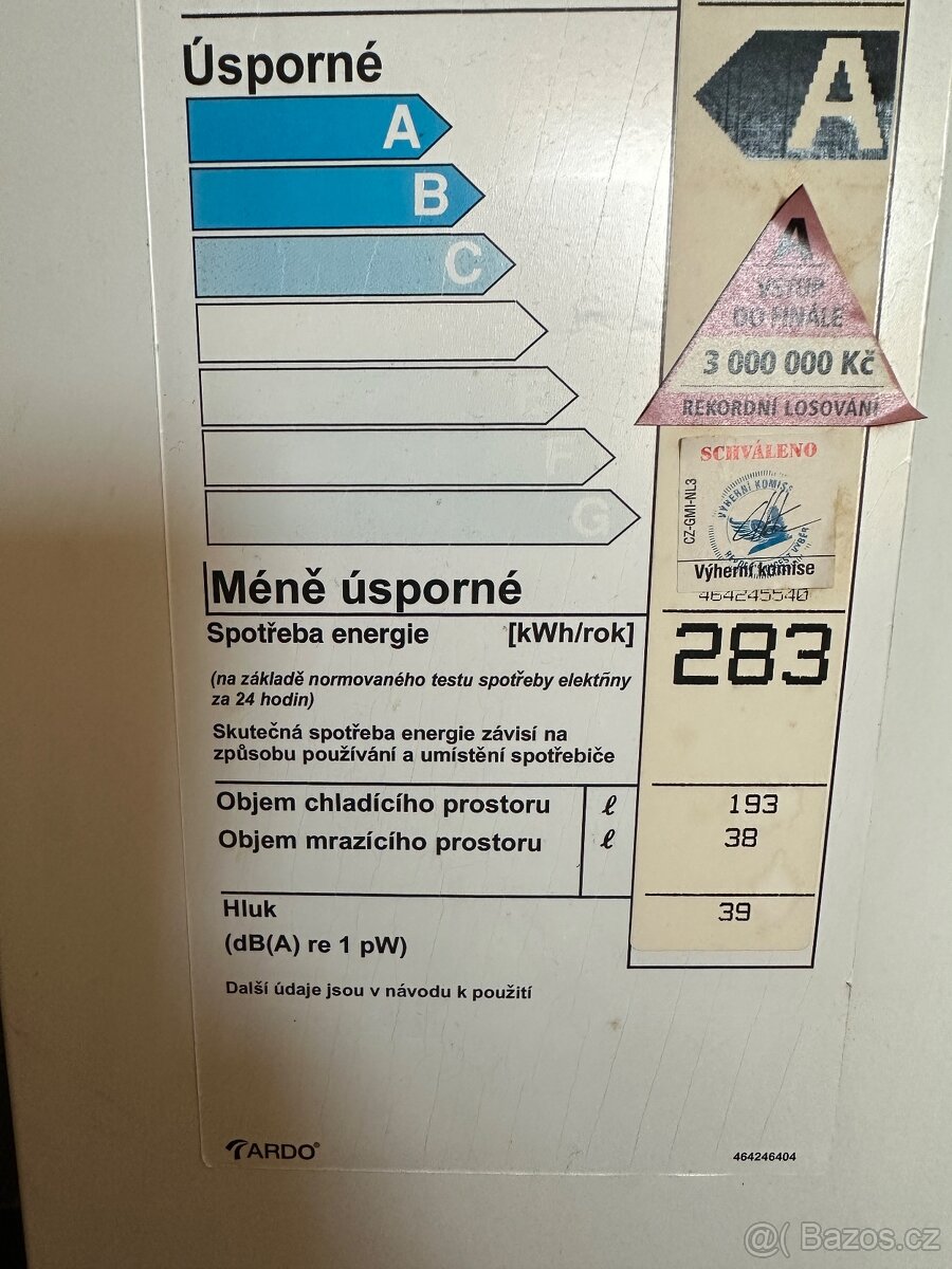 lednička s mrazákem Ardo. - 5