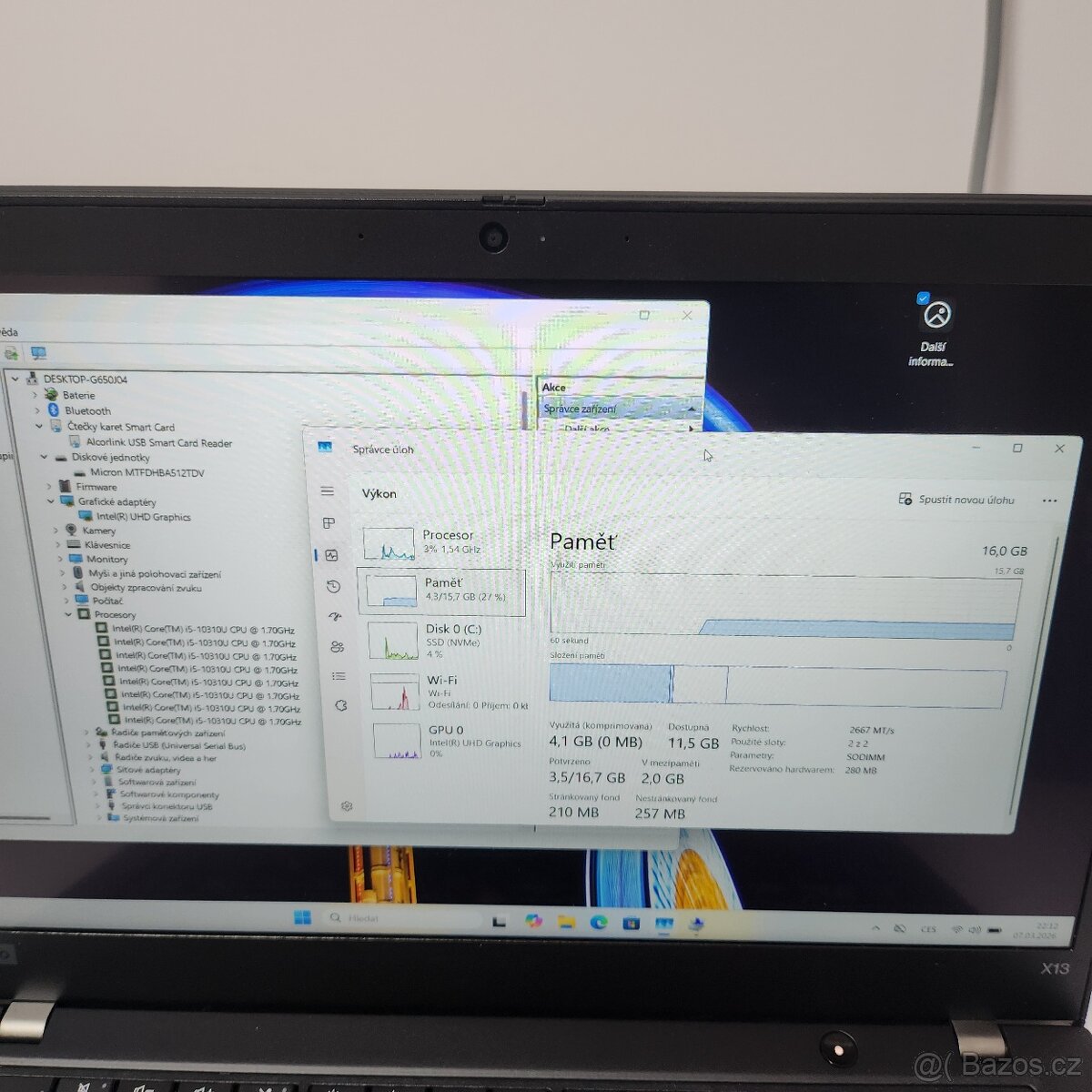 Lenovo Thinkpad X13 /Dotyk/512GB/16GB_RAM - 5