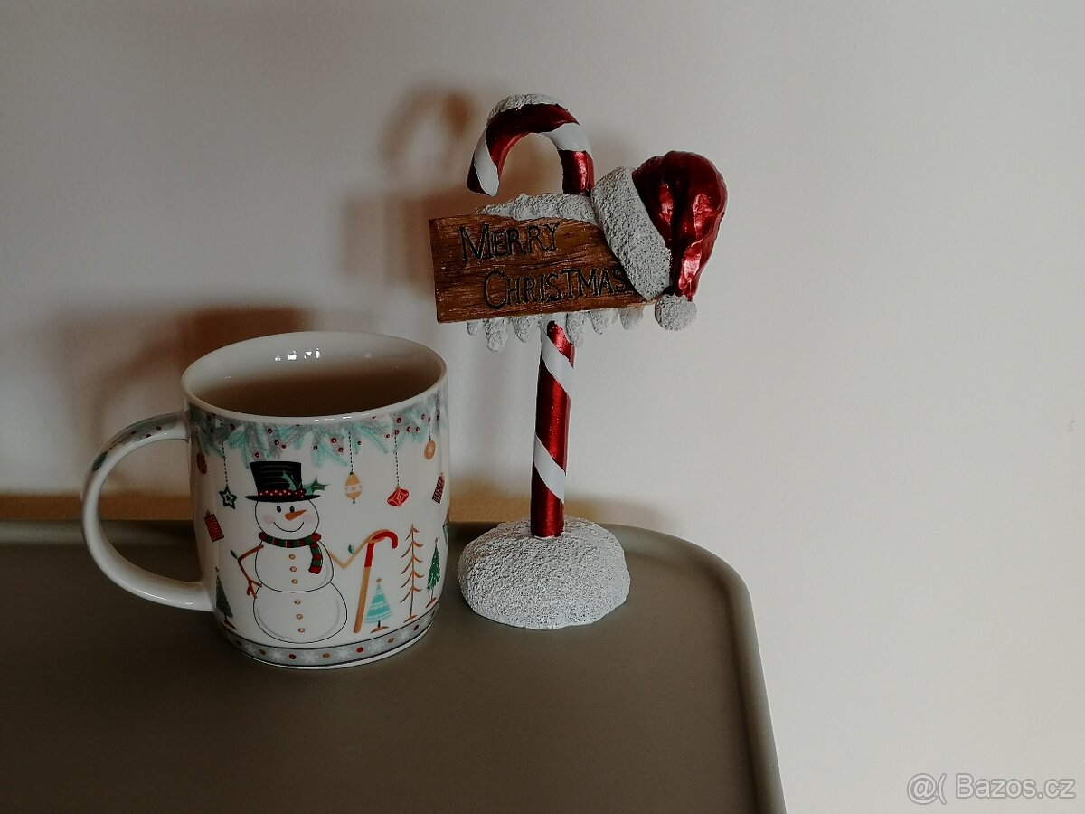 Vánoce hrnek sněhulák - 5