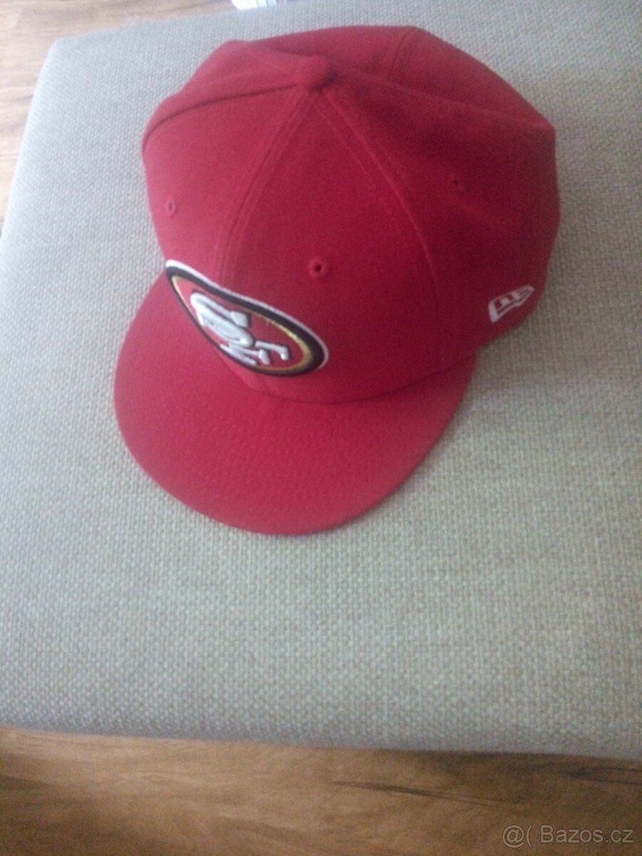 Červená kšiltovka New Era vel.7 1/2, , - 5