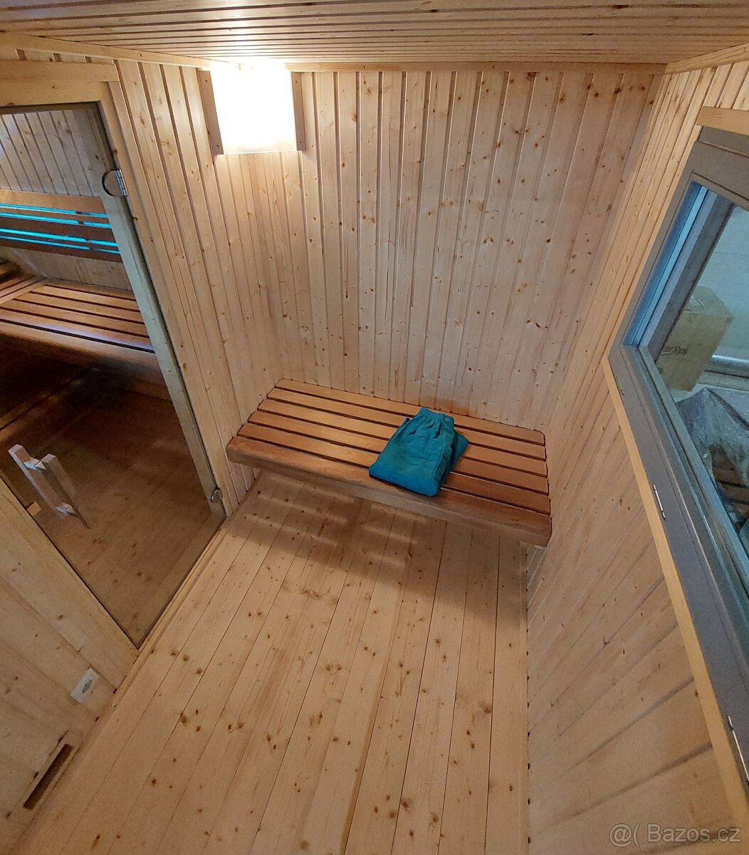 Klasická venkovní sauna - s odpočívárnou - 5