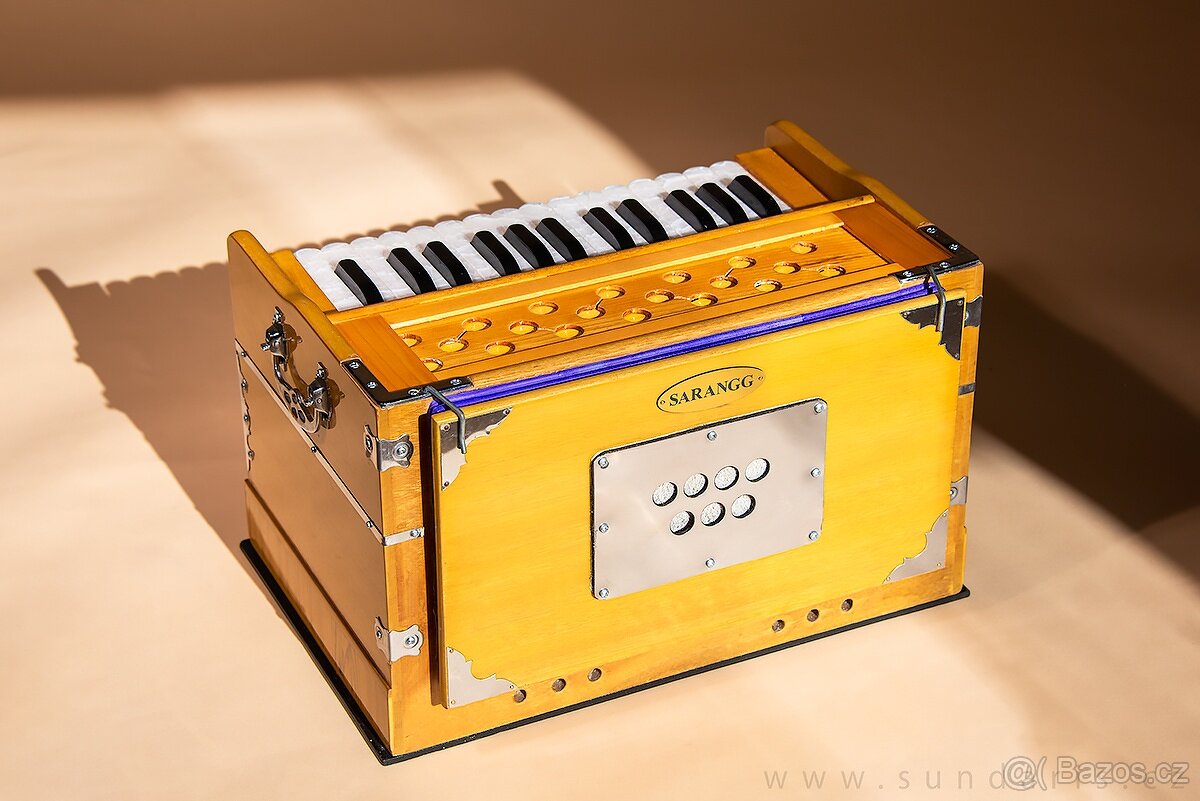 Indické Harmonium Sarangg Mini Pro - 5