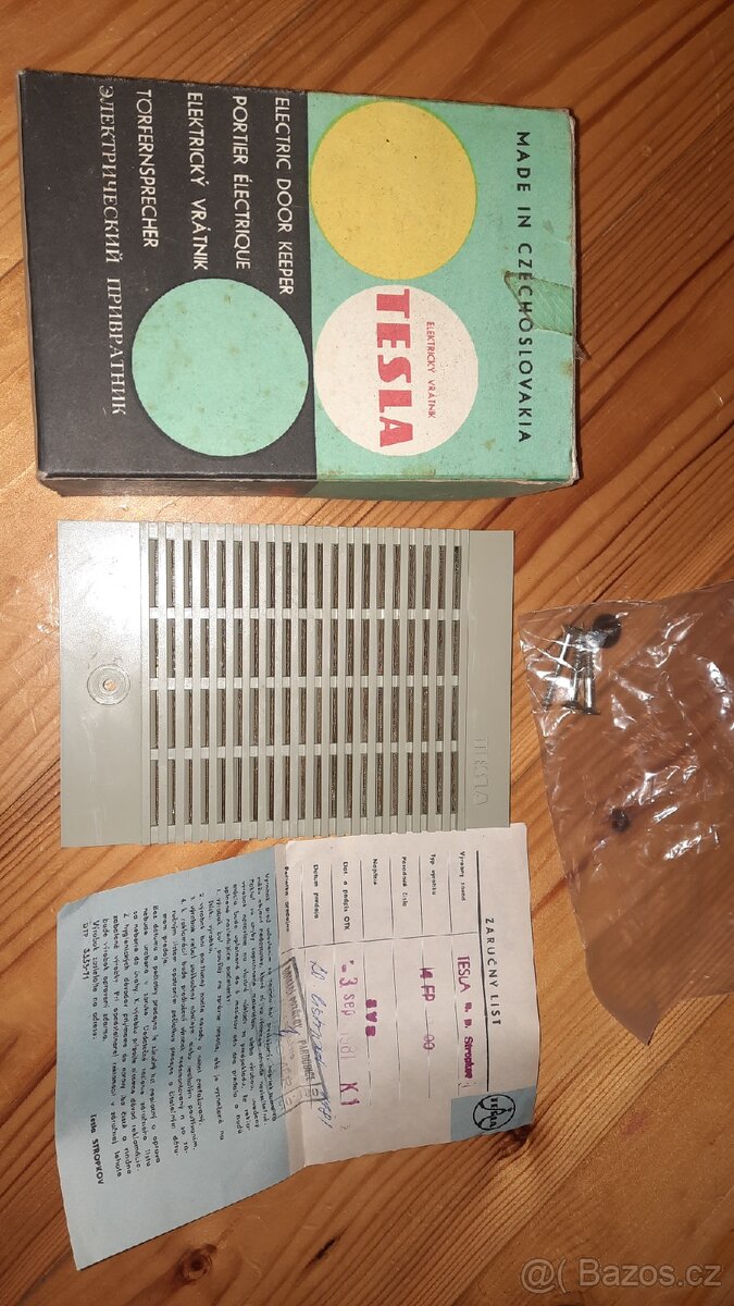 Tesla Elektrický vrátnik r.v.1981 - 5