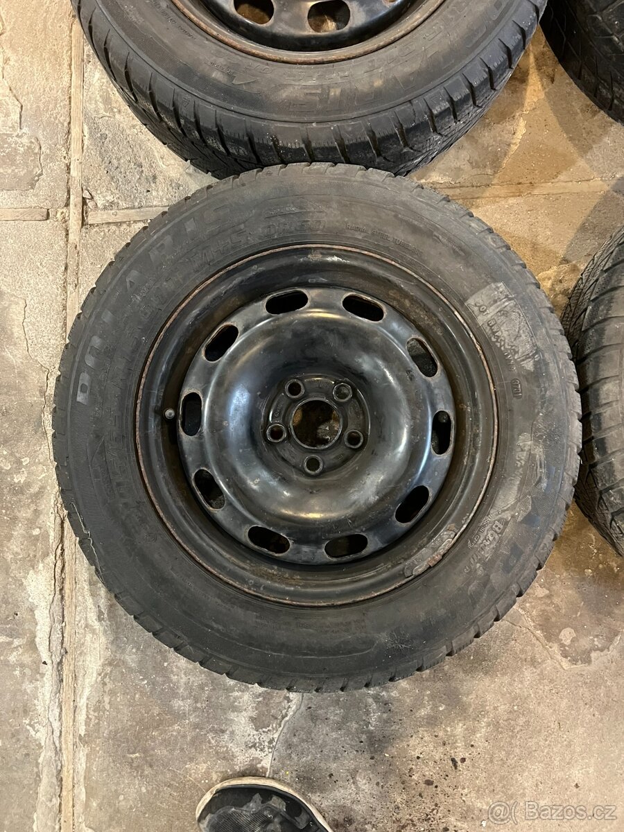 Plechové disky 5x100 R15 + pneu - 5