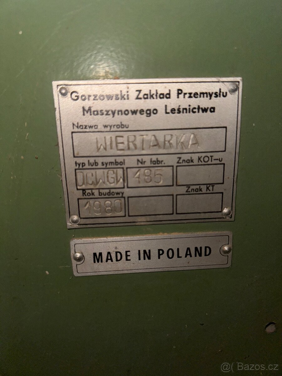 Kolíkovačka, vrtací stroj do plochy a hrany - 5