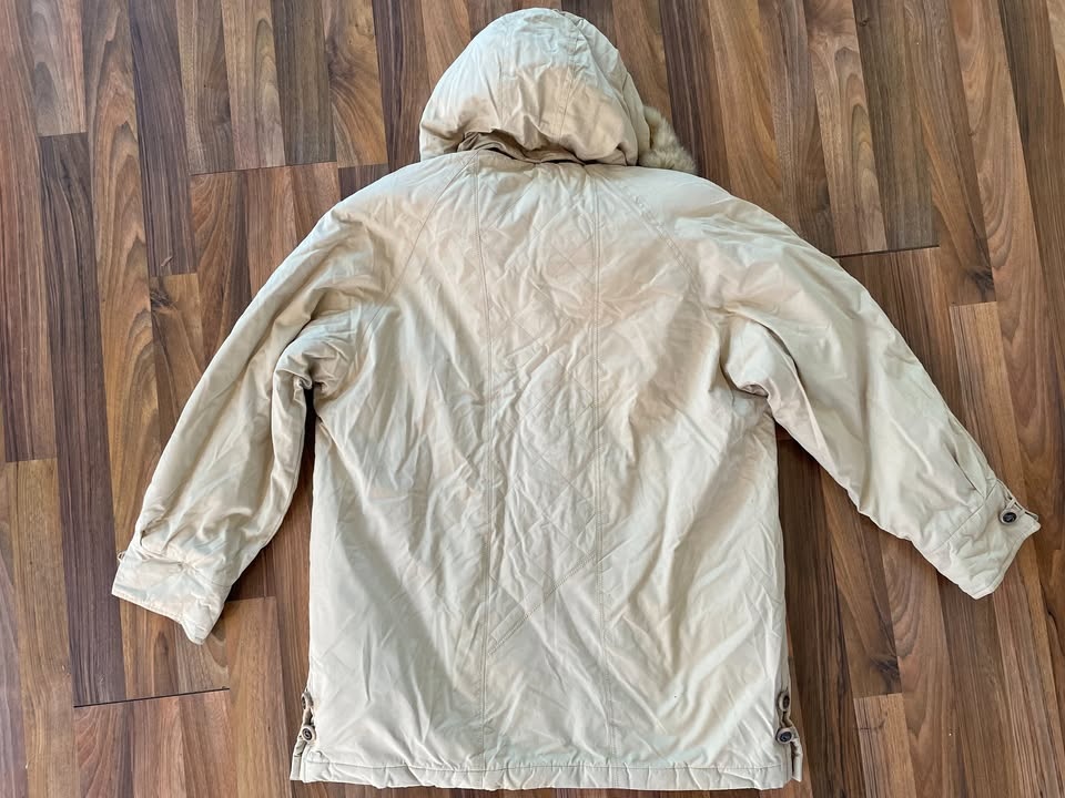 Nová zateplená béžová bunda s kožíškem, vel S i více (má šíř - 5