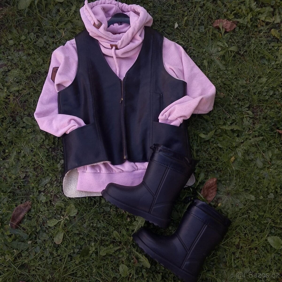 Péřová vesta z Itálie-NOVÁ 1499kč nyní 499kč,SUKNĚ,KABELKA, - 5