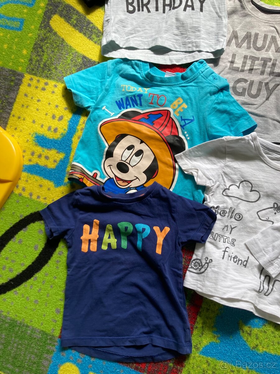 Trička vel. 80 9-12 měs - 5