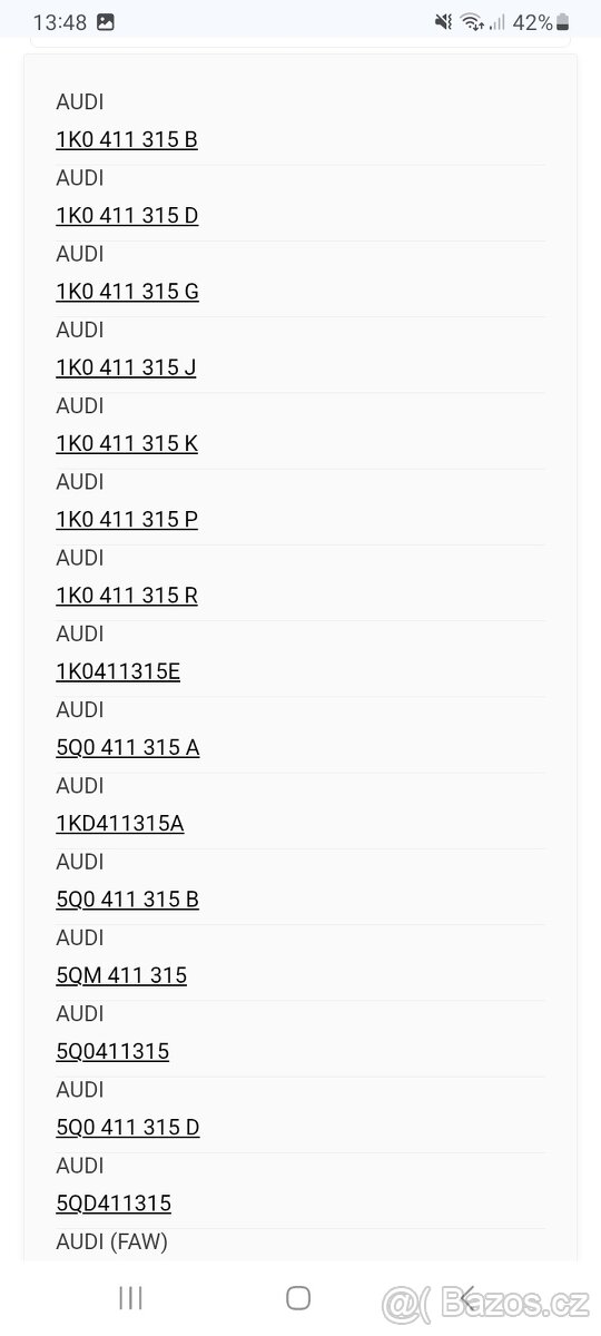 Tyč stabilizátoru Octavia 2 Golf 5 A3 - 5