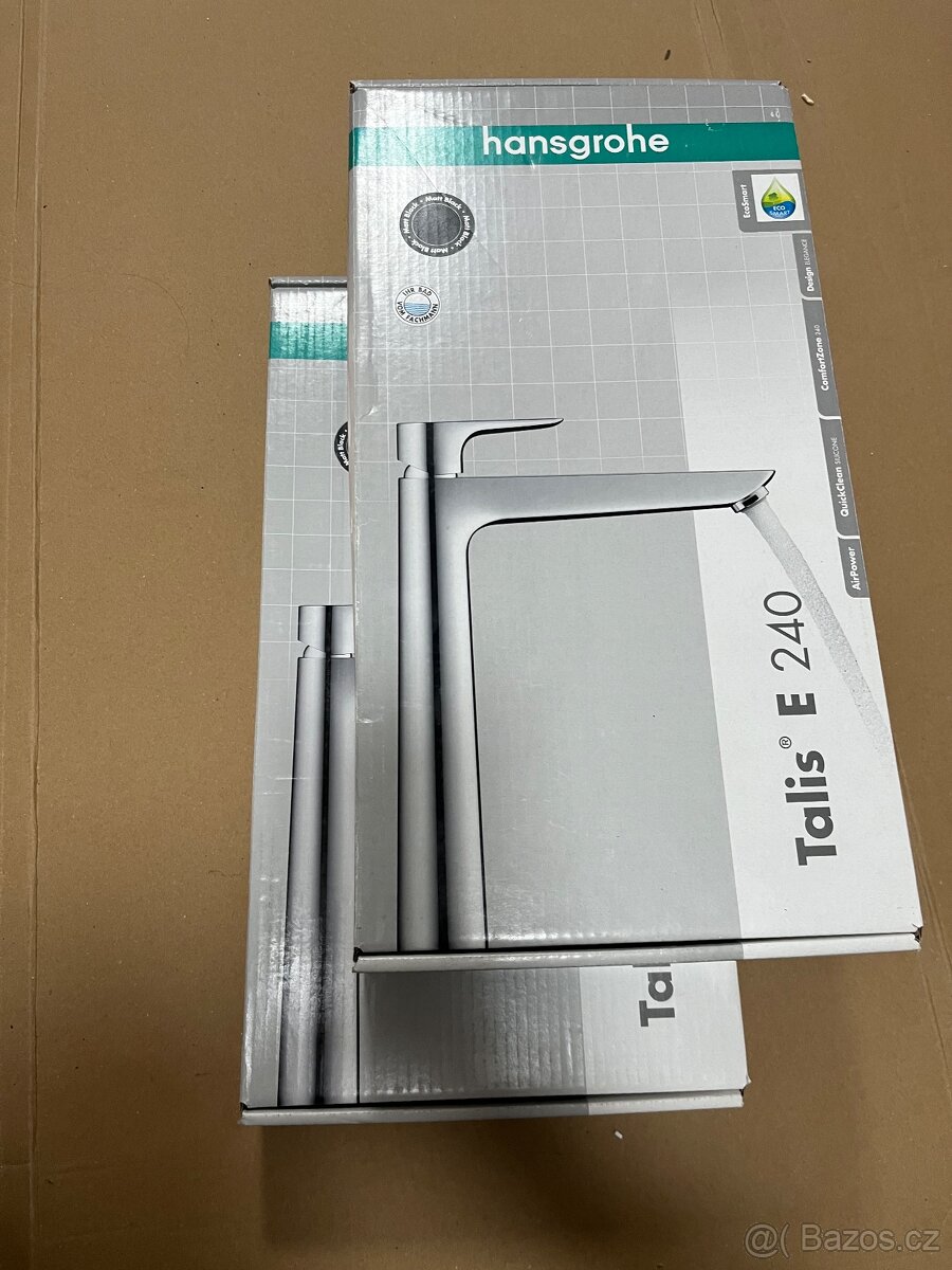 2x NOVÉ vysoké vodovodní černé baterie HANSGROHE TALIS E240 - 5