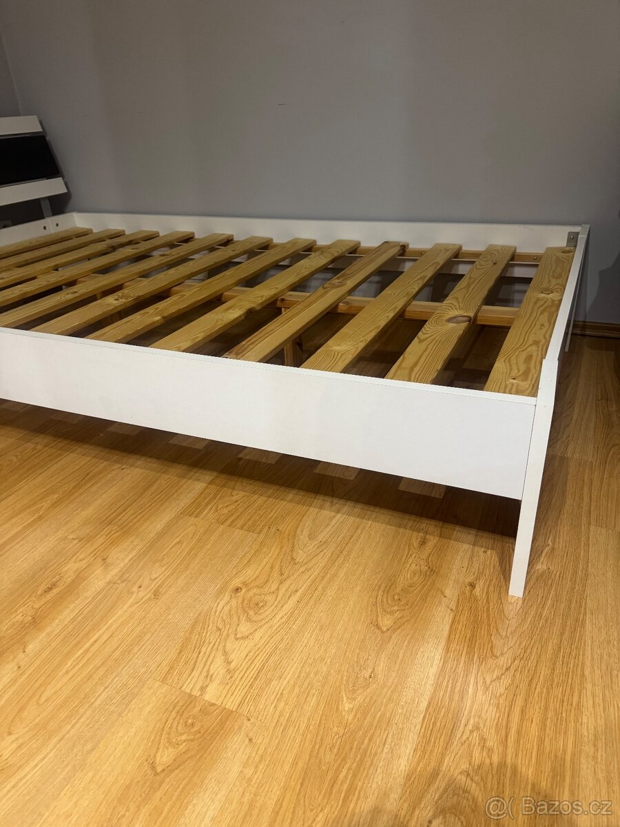 Bílá postel 200 x 120 - 5