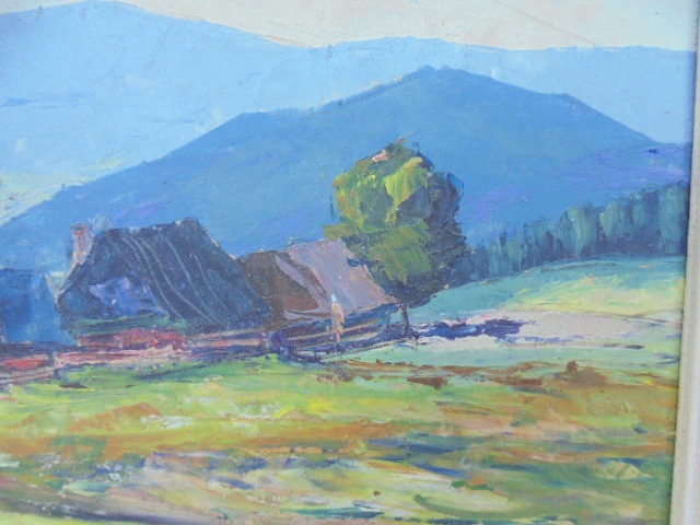 OBRAZ OLEJ NA KARTONU-SIGNOVANÝ - 5