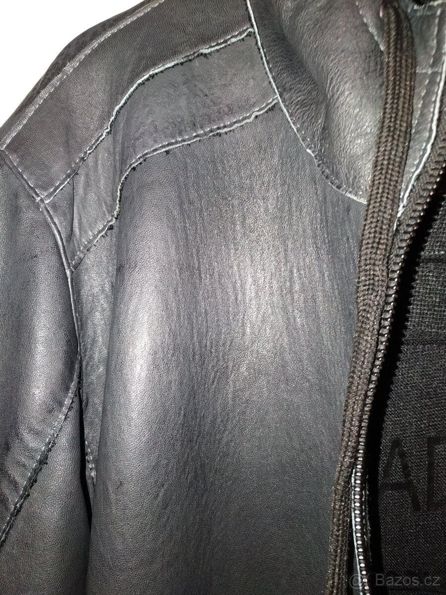 Kožená bunda/ nová/unisex/oversize - 5