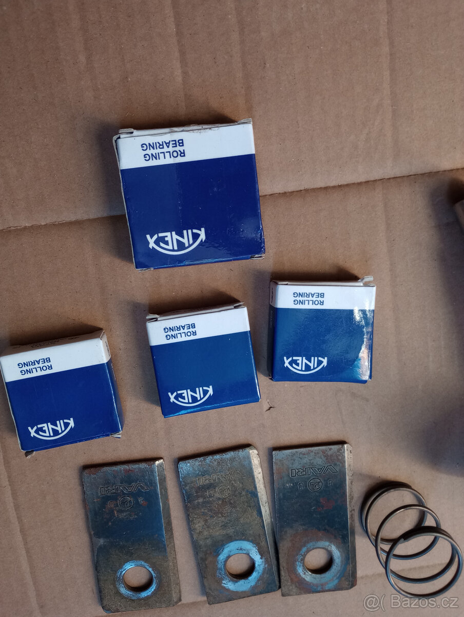 Bubnová sekačka PERLA, unašeč, ložiska, 3 ks nože - 5