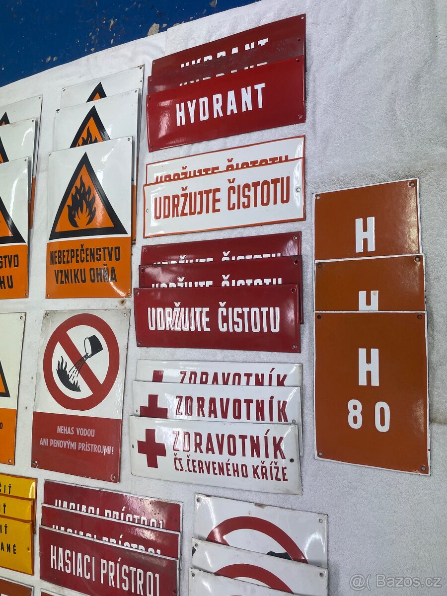 Stara smaltovana plechova cedule ČSSR - 5