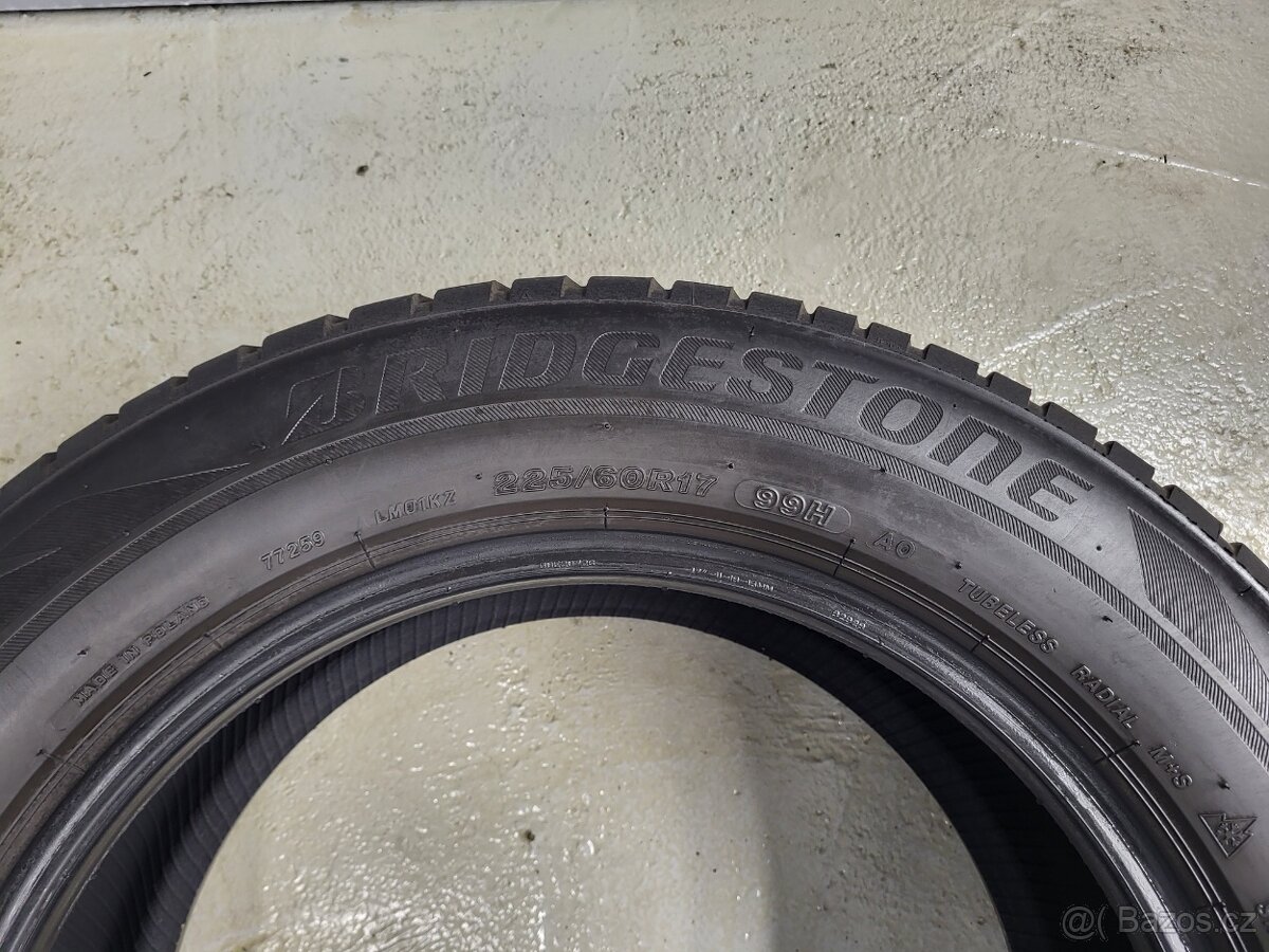 2x 225/60R17 Bridgestone zimní pneu - 5