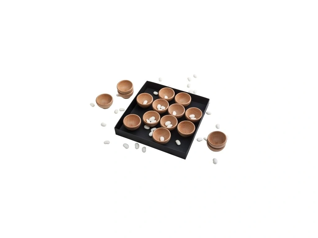 DESKOVÁ HRA - COPA - stolní DŘEVĚNÁ hra 4v1 - herní fazole - 5