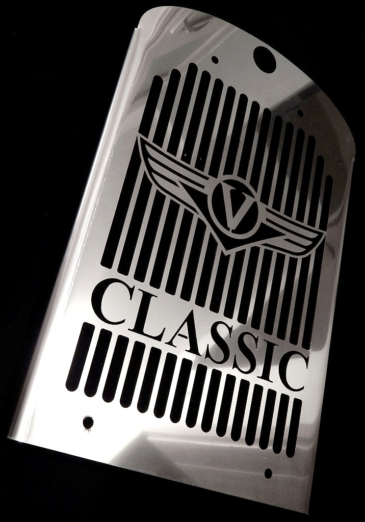 Kryt chladiče na chopper Honda,Yamaha,Suzuki,Kawasaki. - 5