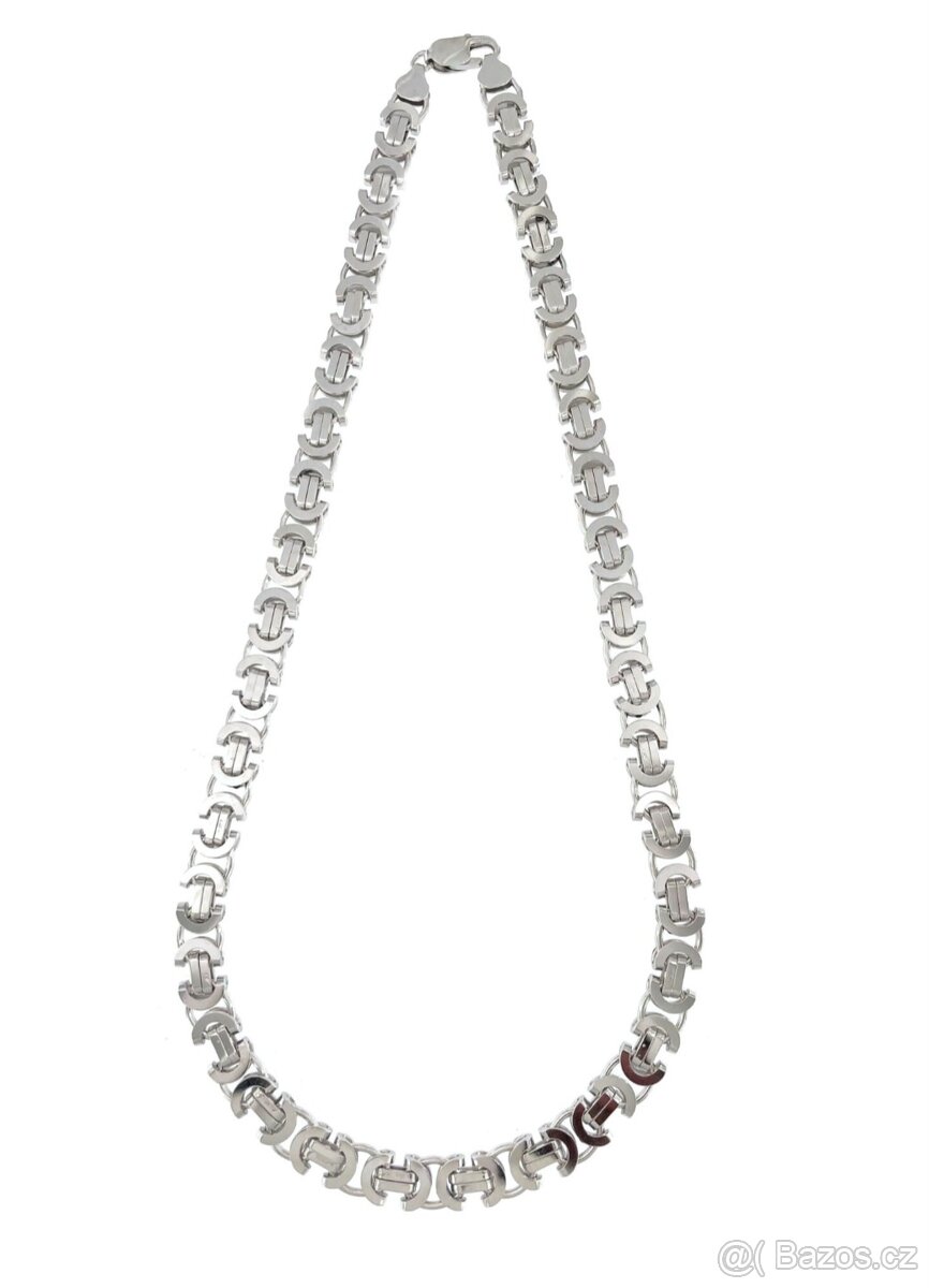 Stříbrný řetízek - řetěz 60x0,84 cm (královská vazba) - 5
