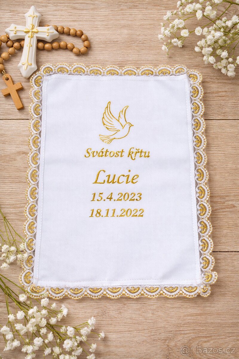 Křestní rouška na přání - 5
