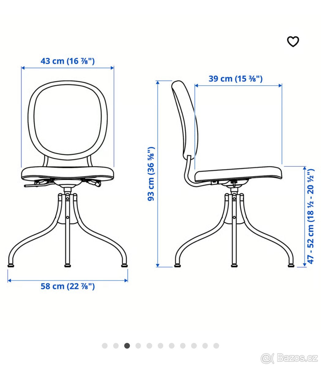 Kancelářská židle IKEA - 5