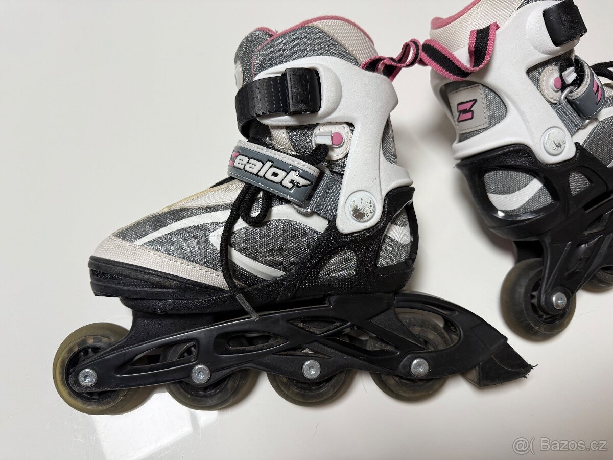 Dívčí in-line brusle nastavitelná vel. 29-32 - 5