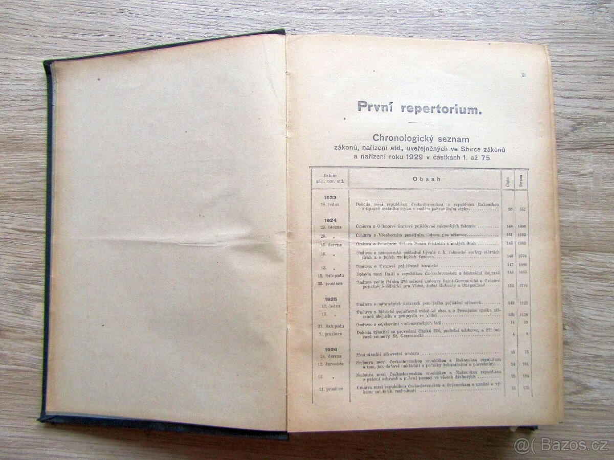 Sbírka zákonů a nařízení 1929 – prodej sbírky starých knih. - 5