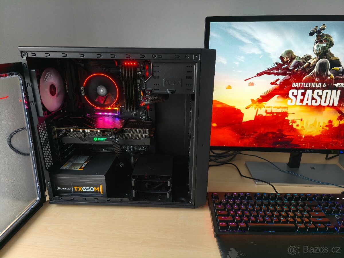 Herní 8-jádro Ryzen 7 /32GB DDR4/AMD RX 5600XT/SSD 1TB/W11 - 5