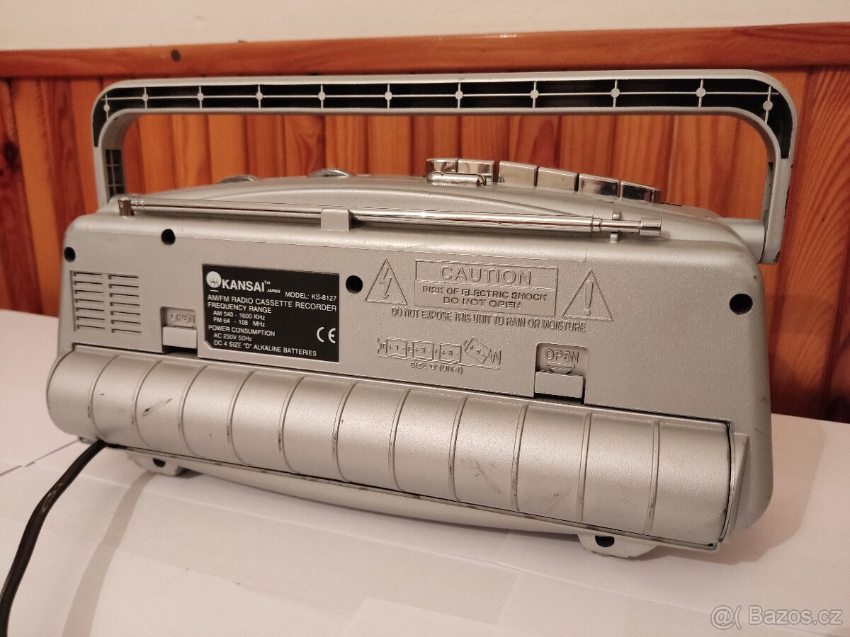 KANSAI KS-8127 – AM/FM rádio s kazetovým přehrávačem - 5