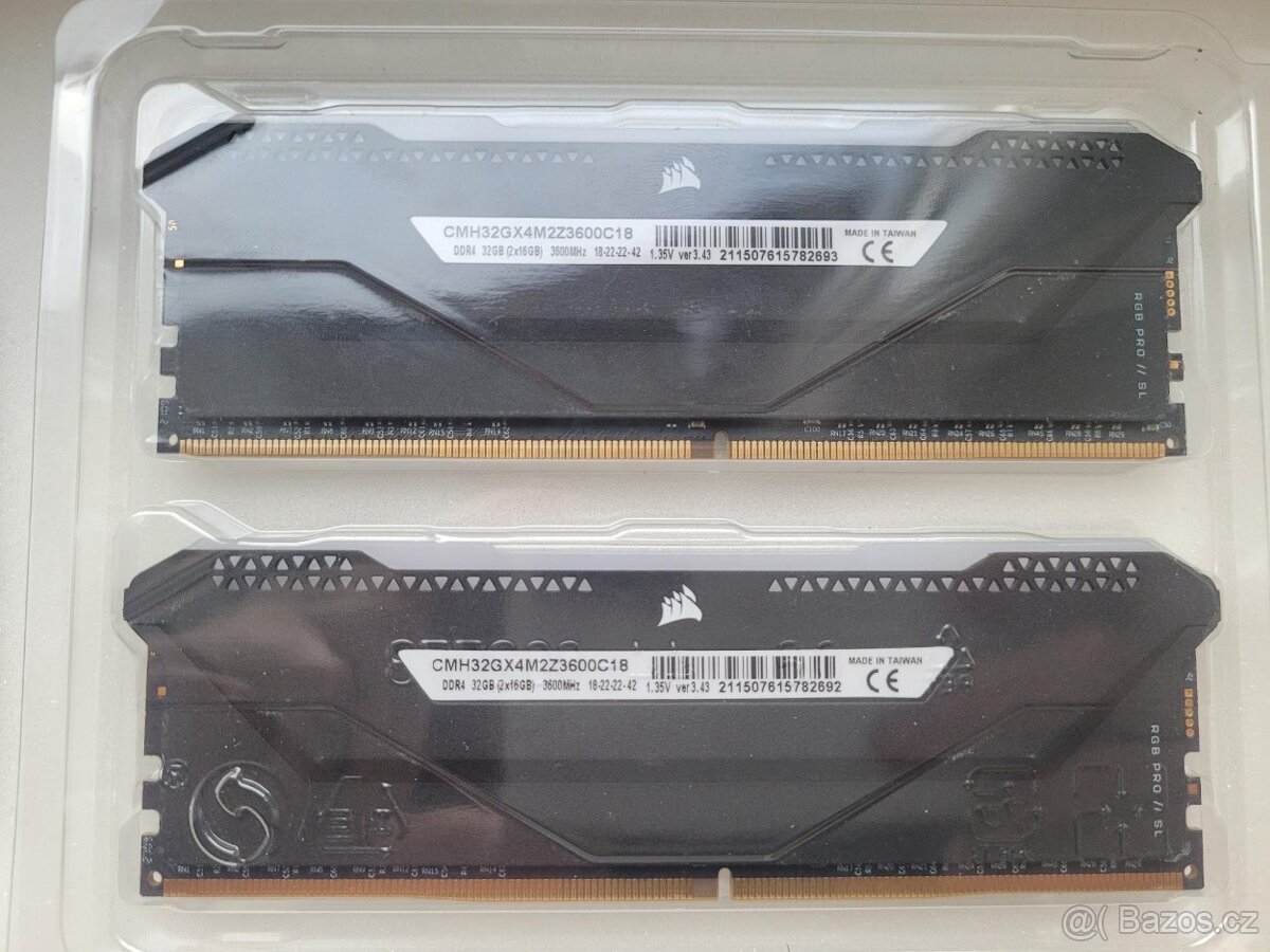 Operační paměť Corsair Vengeance RGB PRO 32 GB (2×16 GB) DDR - 5