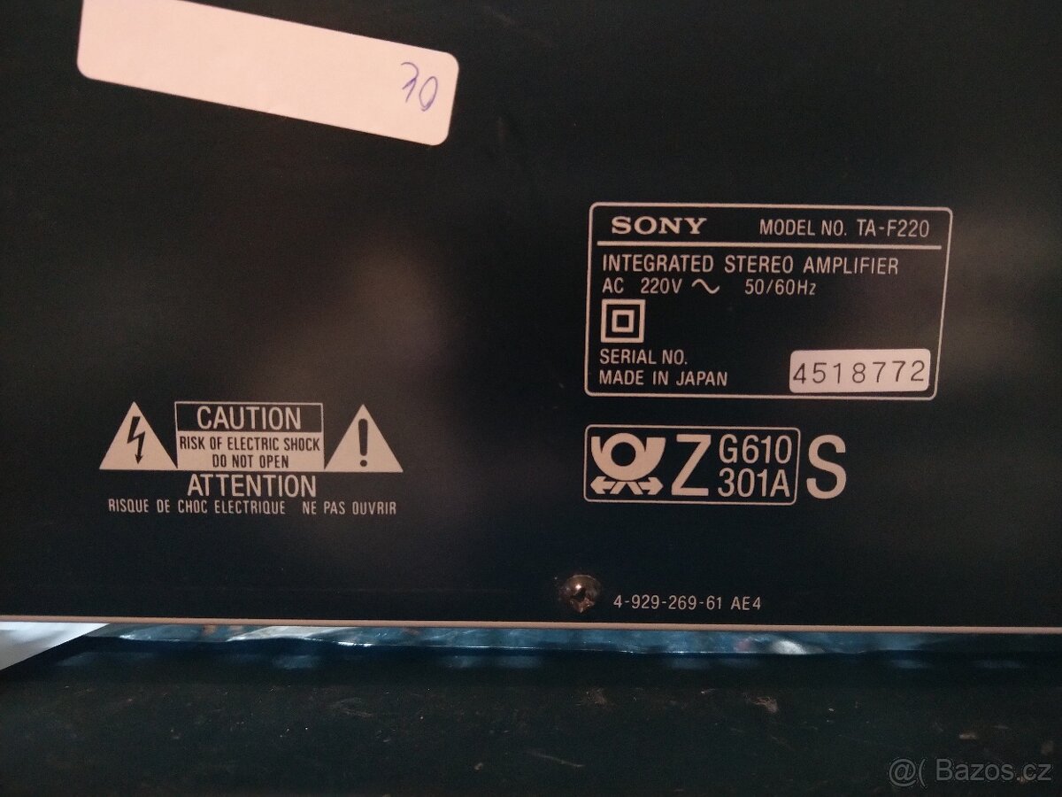 Sony TA-F220 zesilovač - 5