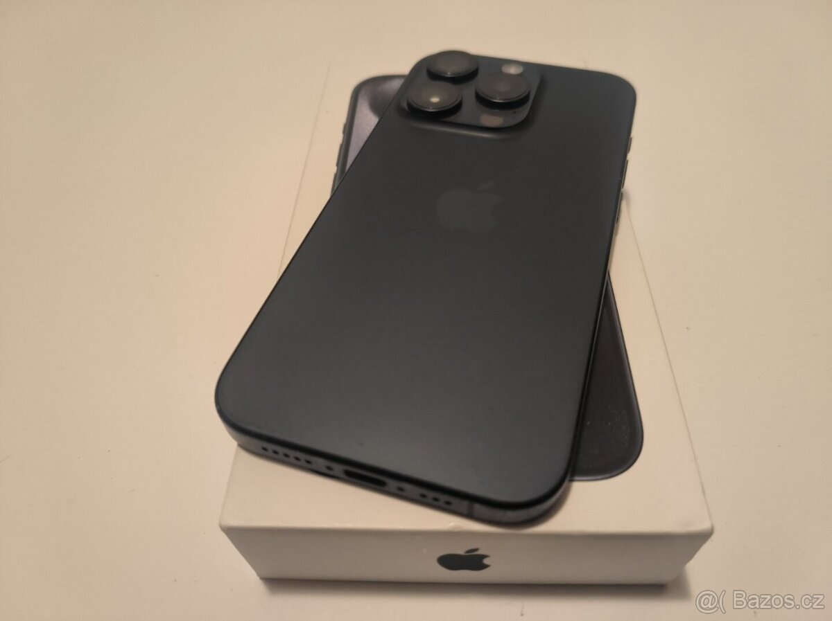 apple iphone 15 PRO 256gb Blue Titanium 86% Batéria - 5