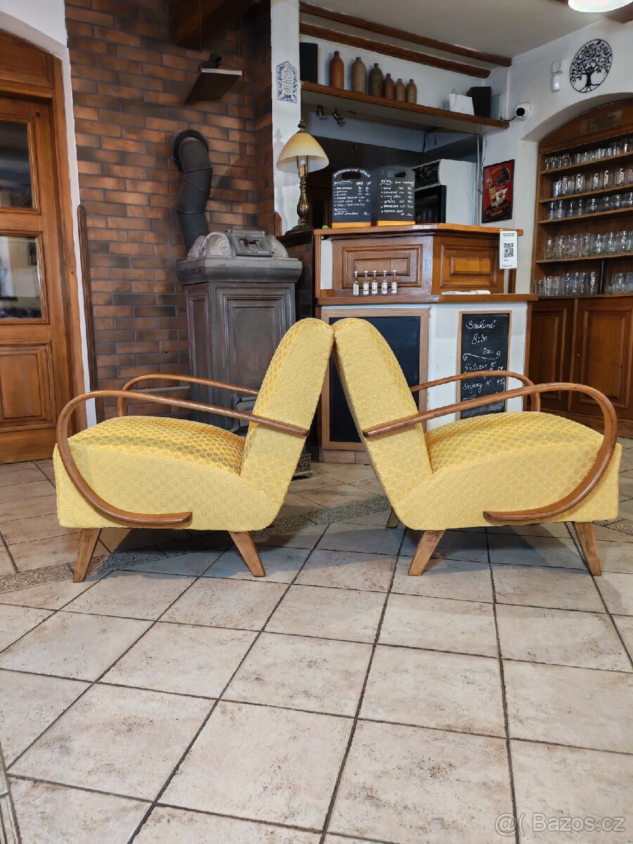 Párová křesla Halabala C a stolek Koželka Kropáček - 5