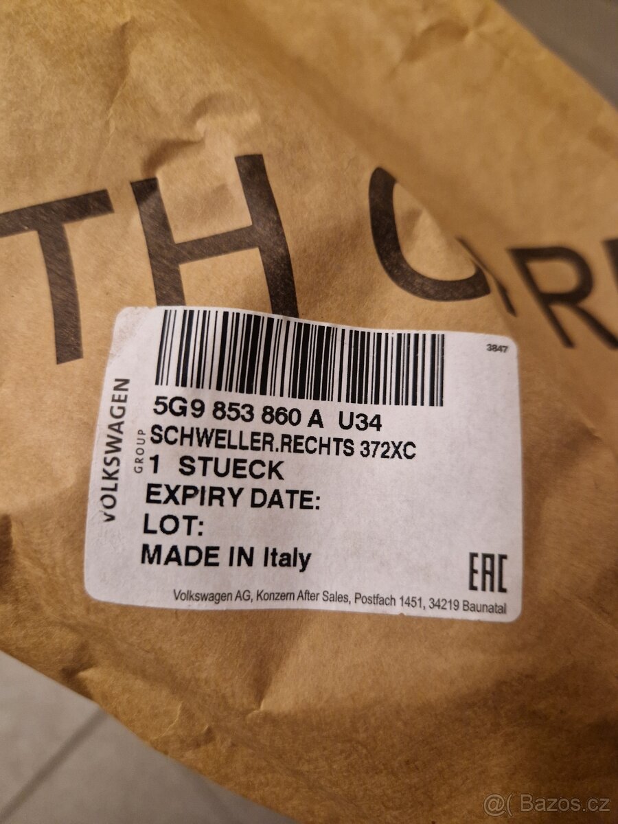 Prahová lišta GOLF 7 Alltrack combi - 5