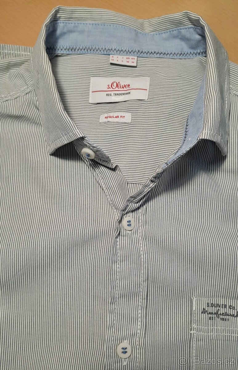 Pánská košile s proužky s.Oliver/M/2x57cm - 5