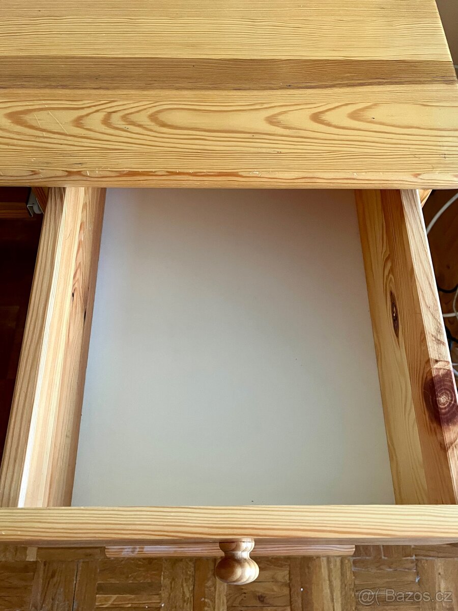 Psací stůl z masivu (borovice) + židle - 5