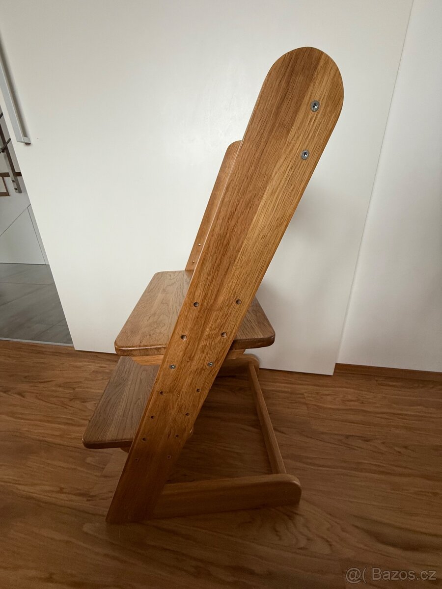 Dubové rostoucí dětské židle - 5