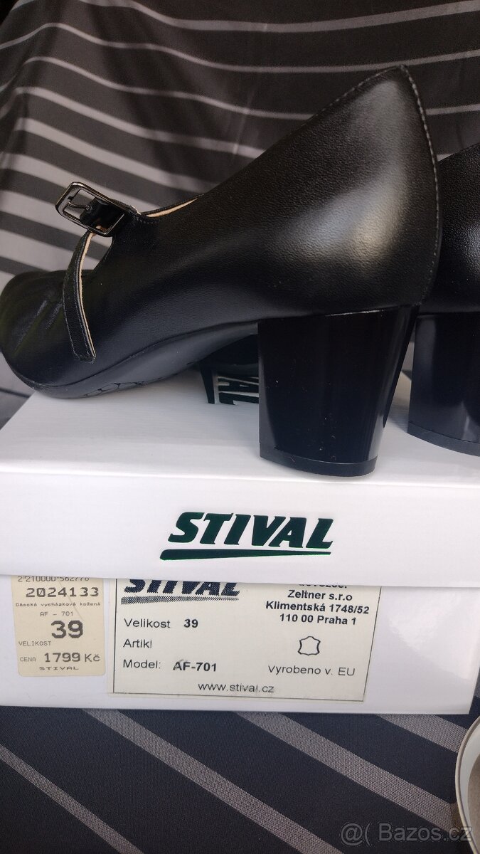 nové dámské celokožené lodičky STIVAL č.39 - 5