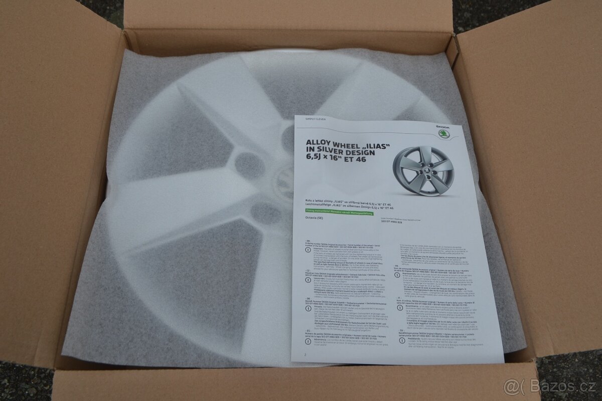Š.Octavia III+ Oct.IV + facelift– NOVÉ 16 orig. Alu disky . - 5