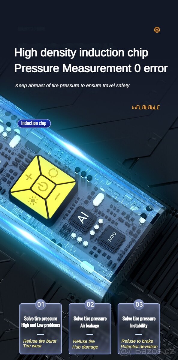 MULTIFUNKČNÍ BATERIOVÝ KOMPRESOR - 5